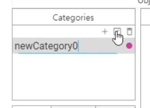 categories pane rename category
